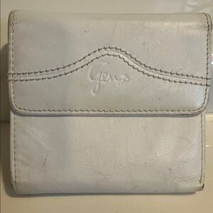 Genuine Leather White Women's Wallet